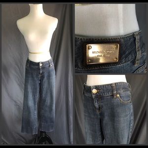 MICHAEL KORS~Designer Flared n Crop Blue JEANS~8